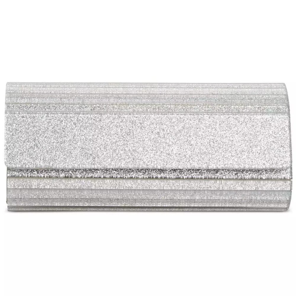 NWT INC international concepts Glitter crossbody/Clutch Sliver